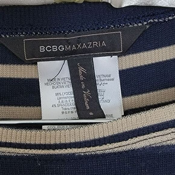 BCBG Max Azria Striped Figure Hugging Dress - Picture 6 of 8